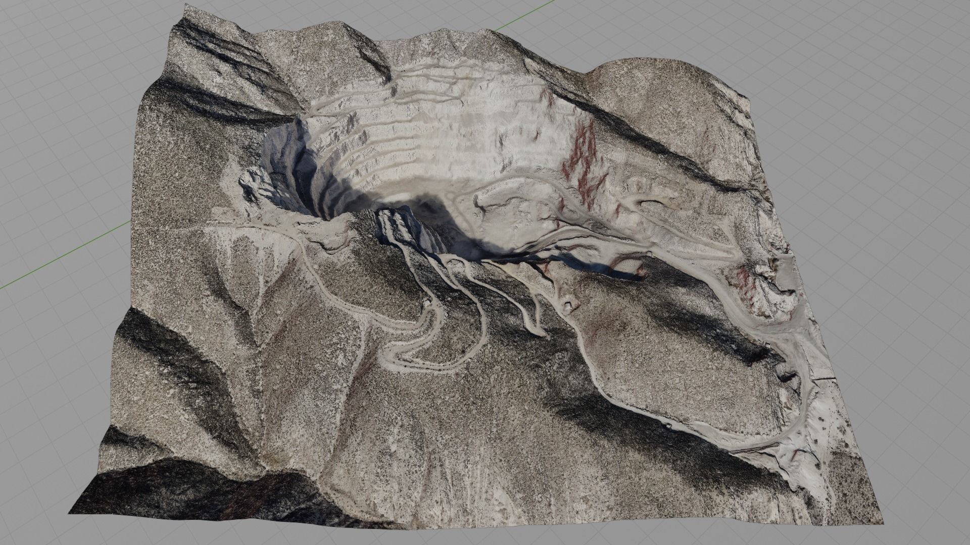 Open Pit Mine Landscape 3D model_20