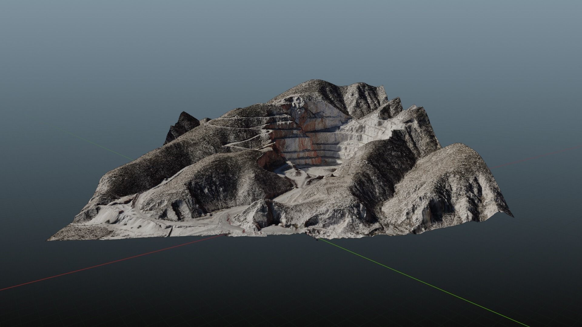 Open Pit Mine Landscape 3D model_21