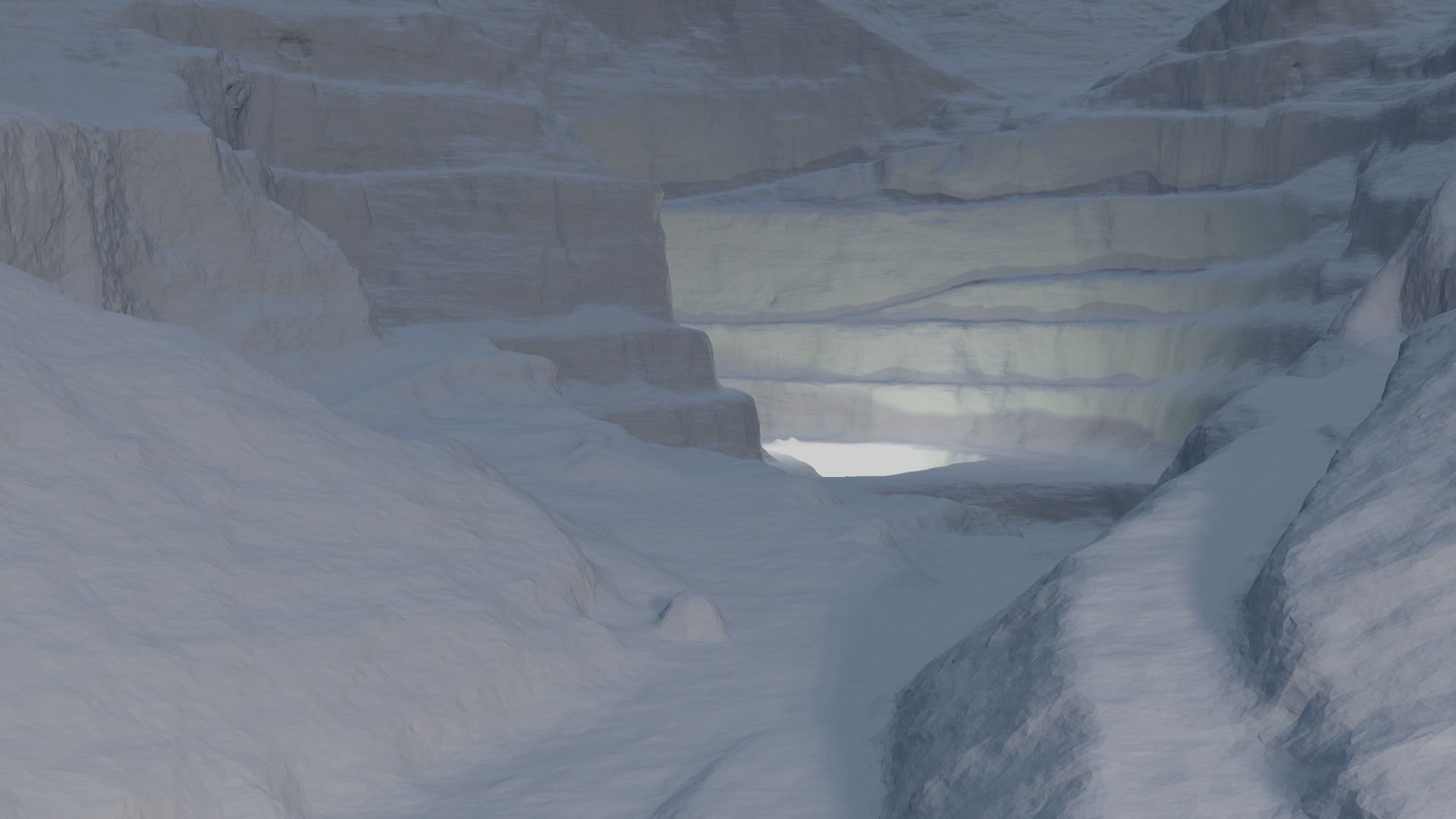 Open Pit Mine Landscape 3D model_3