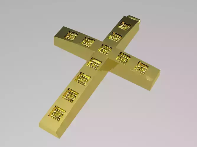 XZS-BUL-0012 cross made of gold