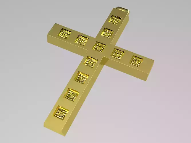 XZS-FL-0012 gold cross