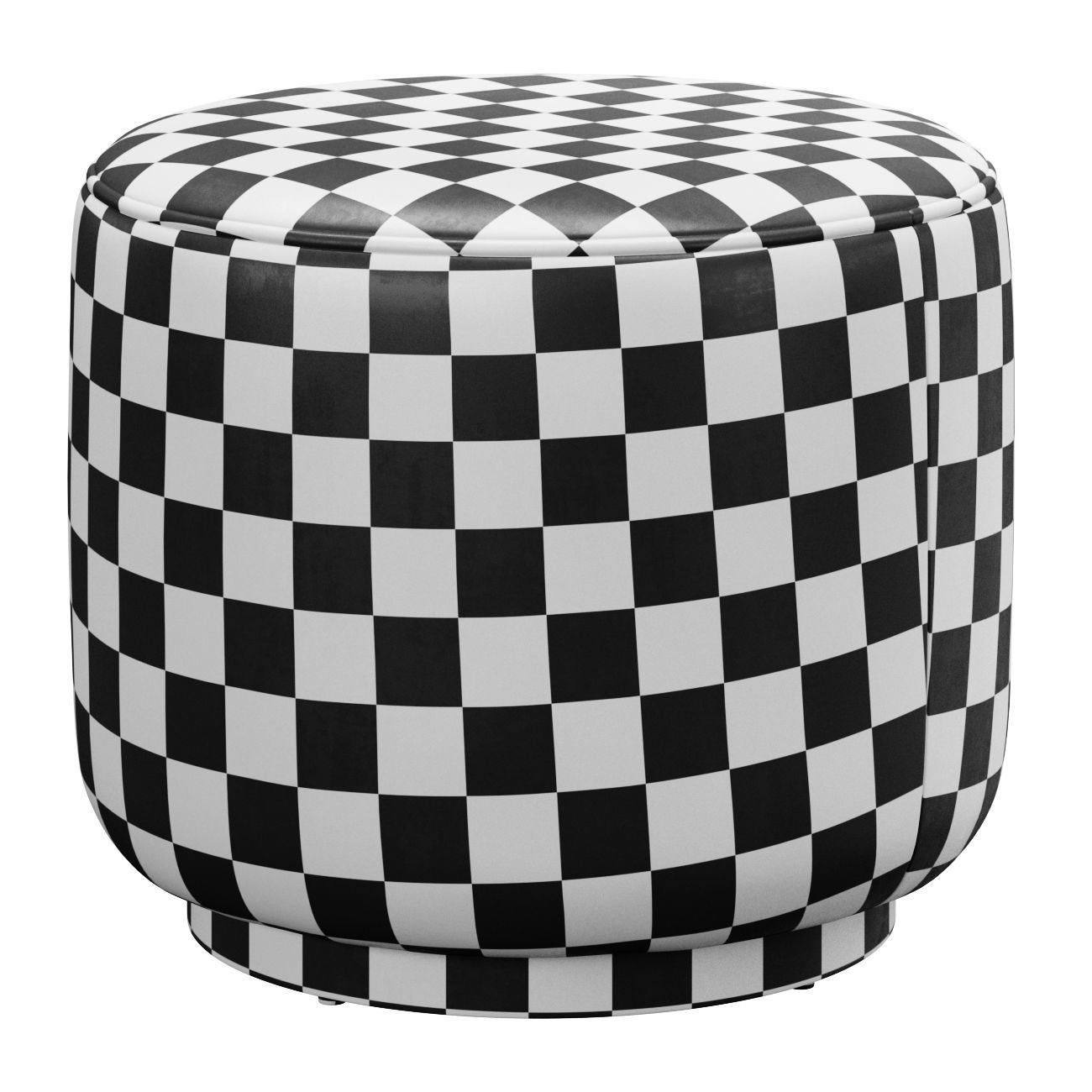 Sinclair Round Boucle Ottoman Whistler  by Four Hands 3D model_4