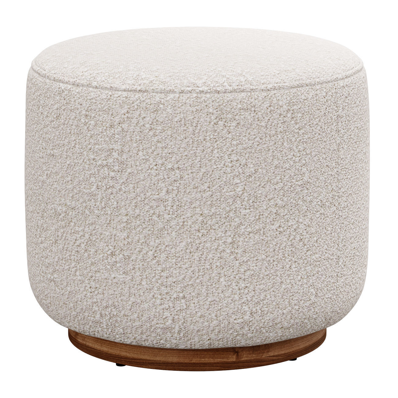 Sinclair Round Boucle Ottoman Whistler  by Four Hands 3D model_2