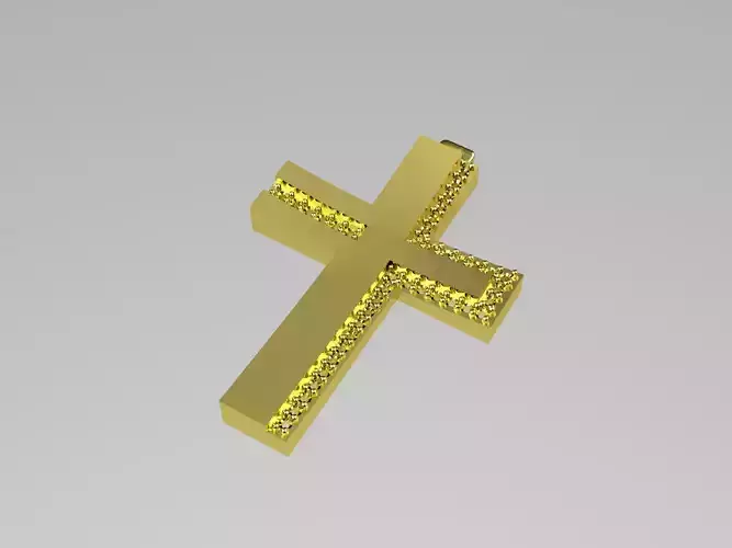XZS-NEG-0014 gold cross