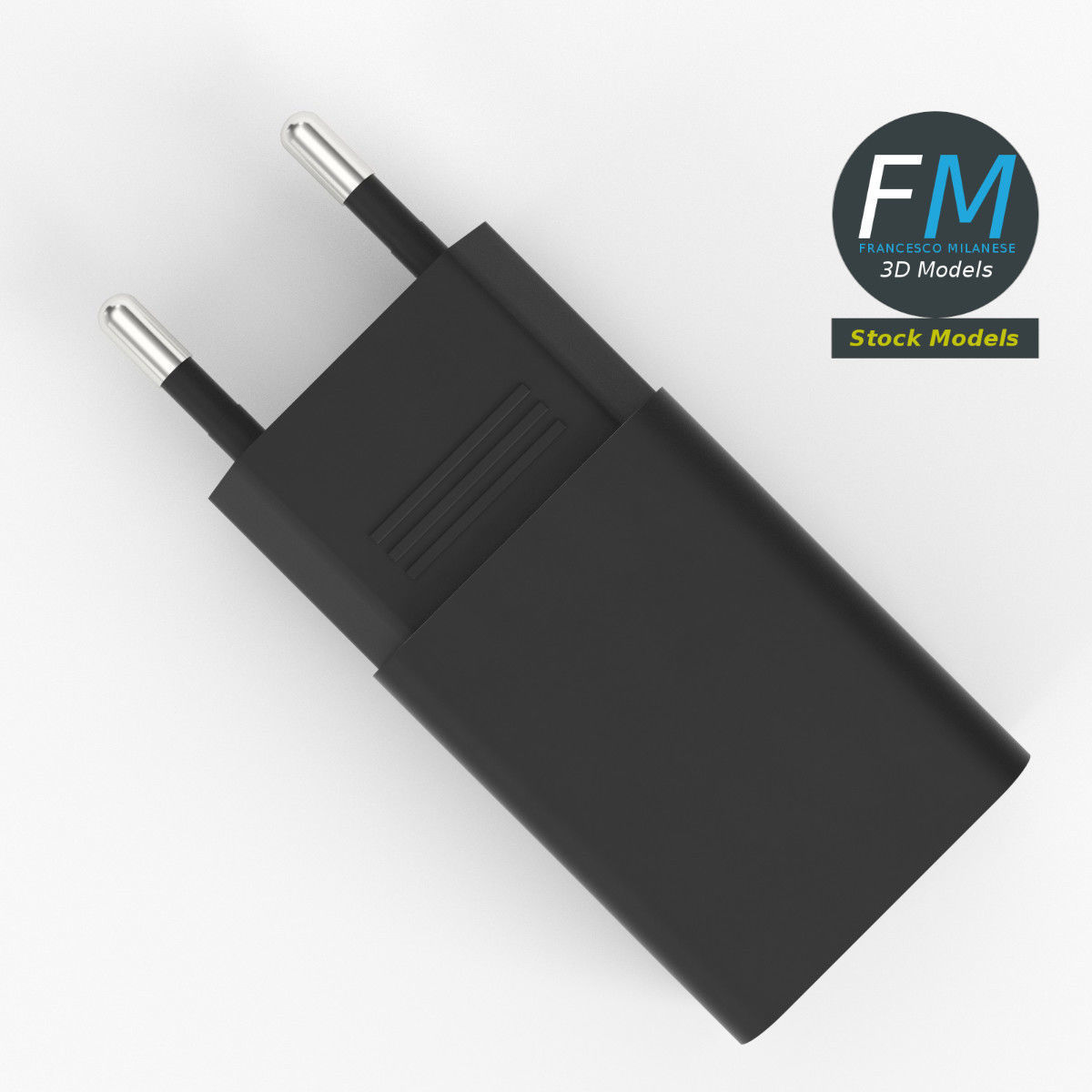 USB charger 3D model_6