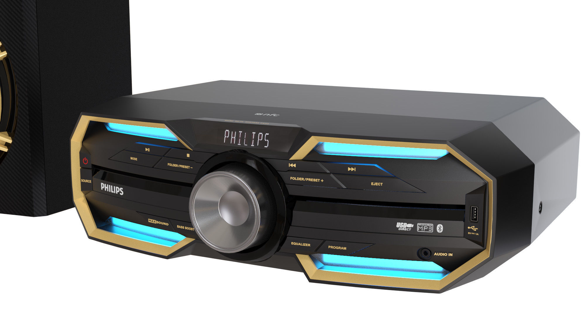 Mini Hi-Fi System Philips FX25 3D model_4