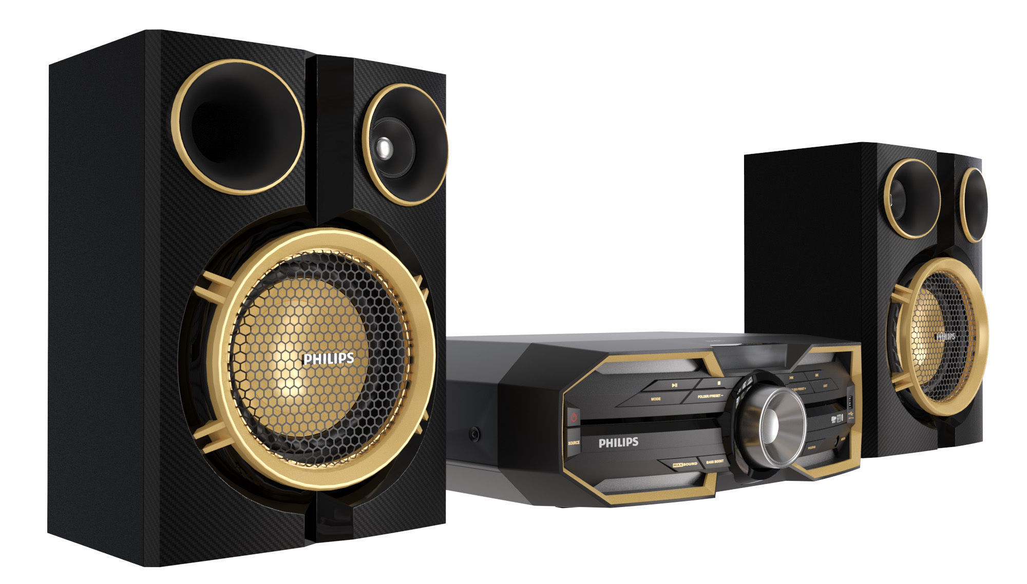 Mini Hi-Fi System Philips FX25 3D model_1