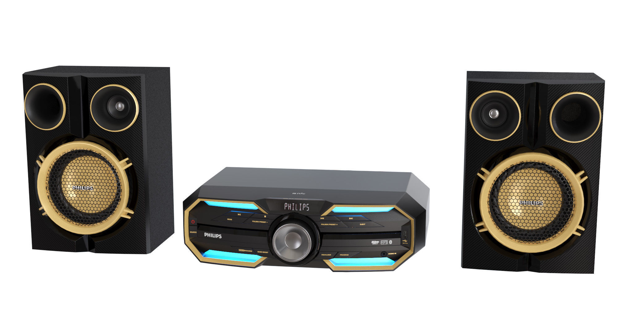 Mini Hi-Fi System Philips FX25 3D model_3