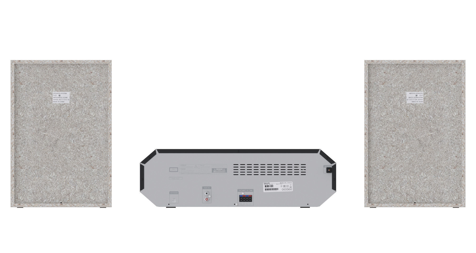 Mini Hi-Fi System Philips FX25 3D model_10