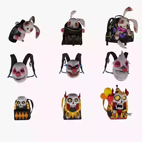 bag 9x Haunting Night BackpackJester s TrickMurderous Amusement