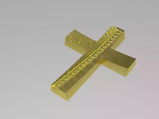 XZS-NEG-0016 gold cross