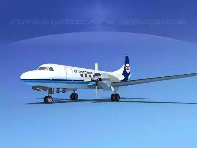 Convair CV-580 Air Charter Intl 3D model