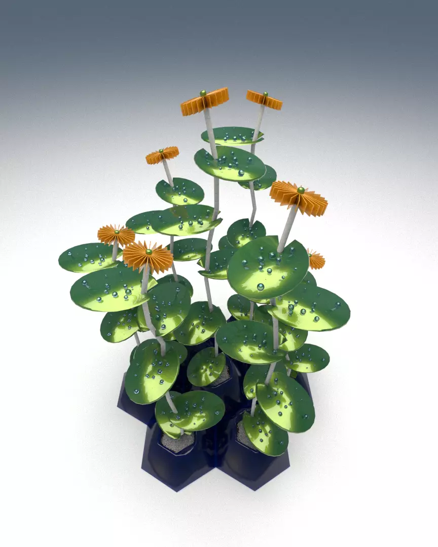 Abstract flowers 3D model | CGTrader