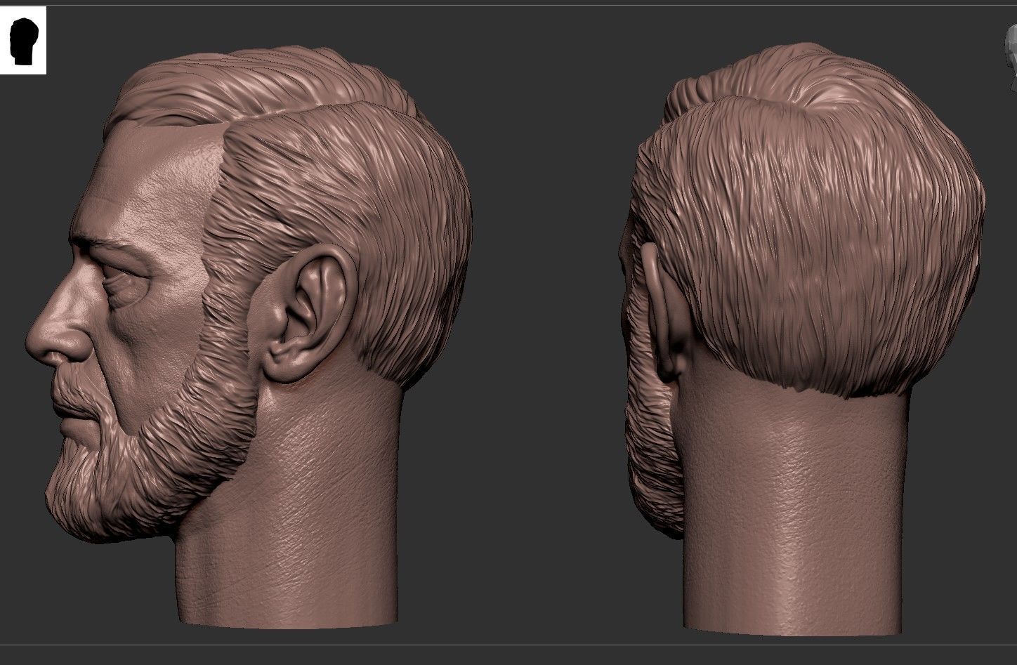 Obi- Wan Kenobi Head 3D print model_6