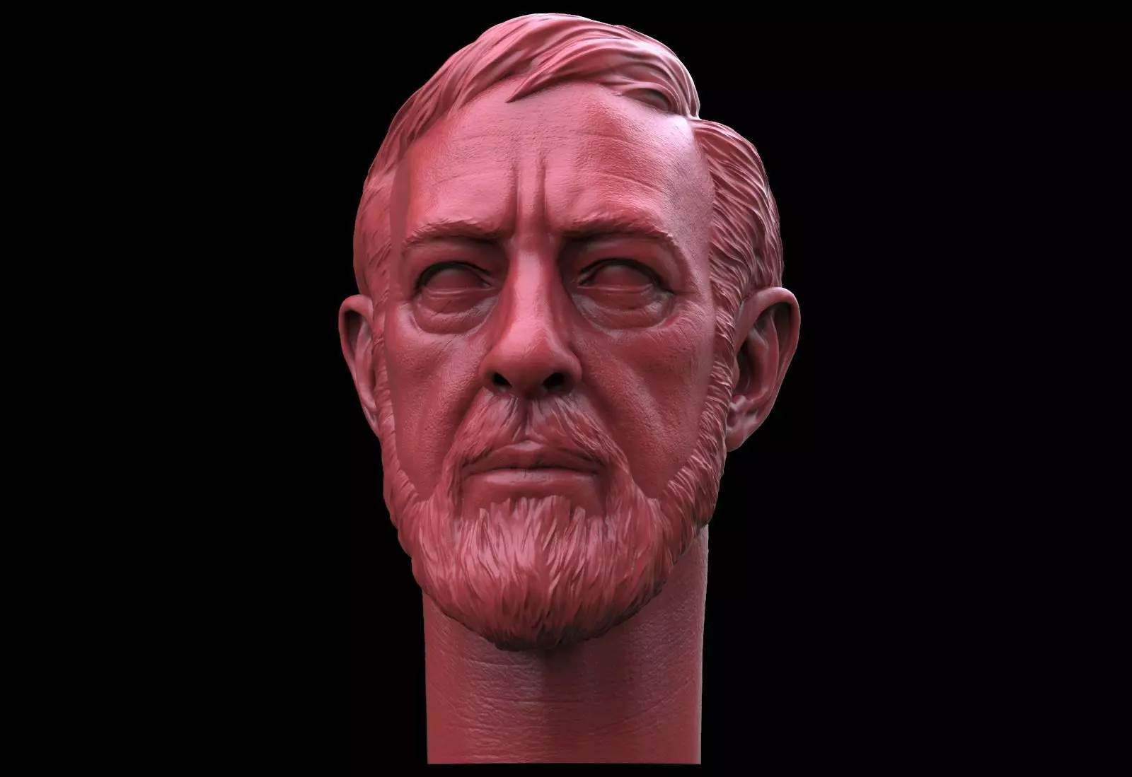 Obi- Wan Kenobi Head 3D print model_0