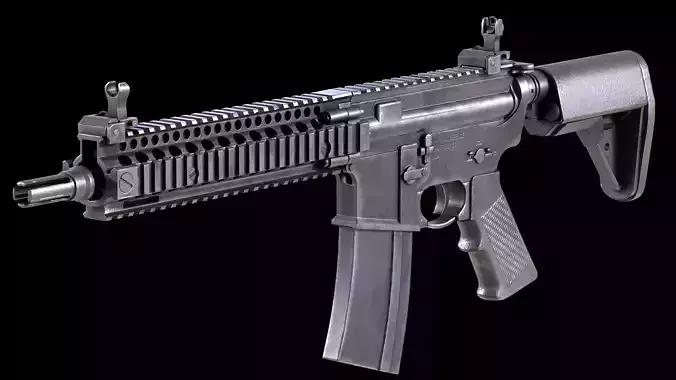 MK-18 Rifle PBR Worn