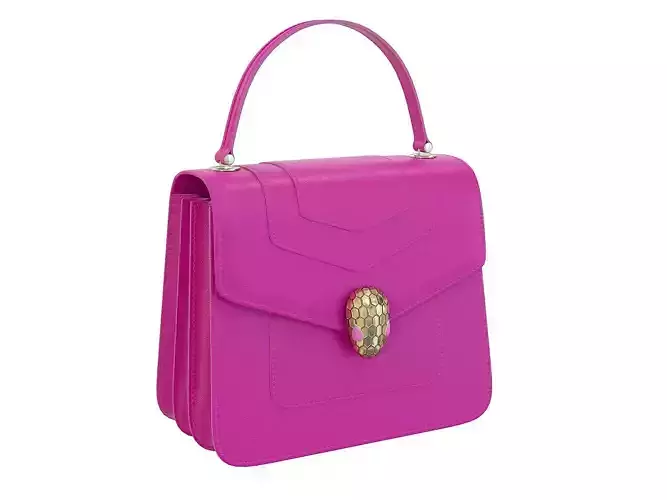 Bvlgari Serpenti Forever Bag Purple Low-poly 3D model
