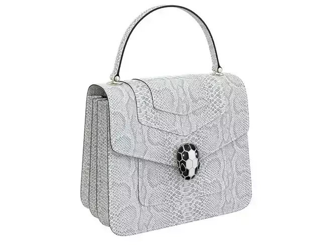 Bvlgari Serpenti Forever Bag Python  Low-poly 3D model