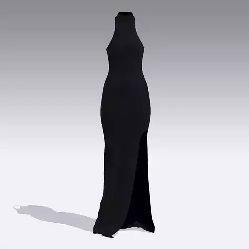 DRESS BLACK LONG LOOK