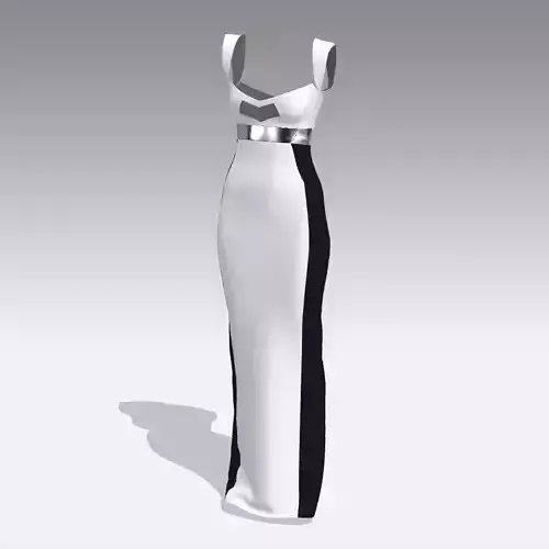 dress white and black dress fashion style look