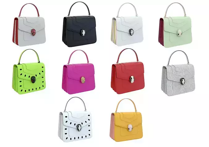 Bvlgari Serpenti Forever Bag 3D Model Collection
