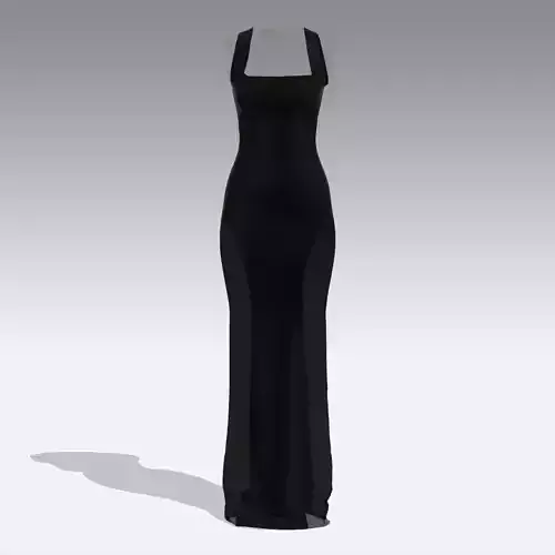 DRESS BLACK STYLE LONG DRESS