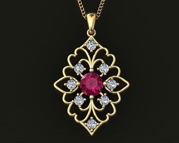 Pendant Diamond Free 3D print model