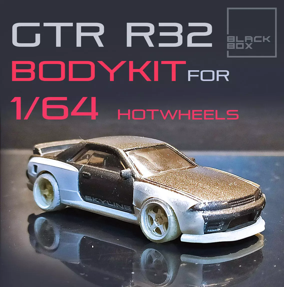 GTR R32 BODYKIT For Hotwheels 1-64 3D print model