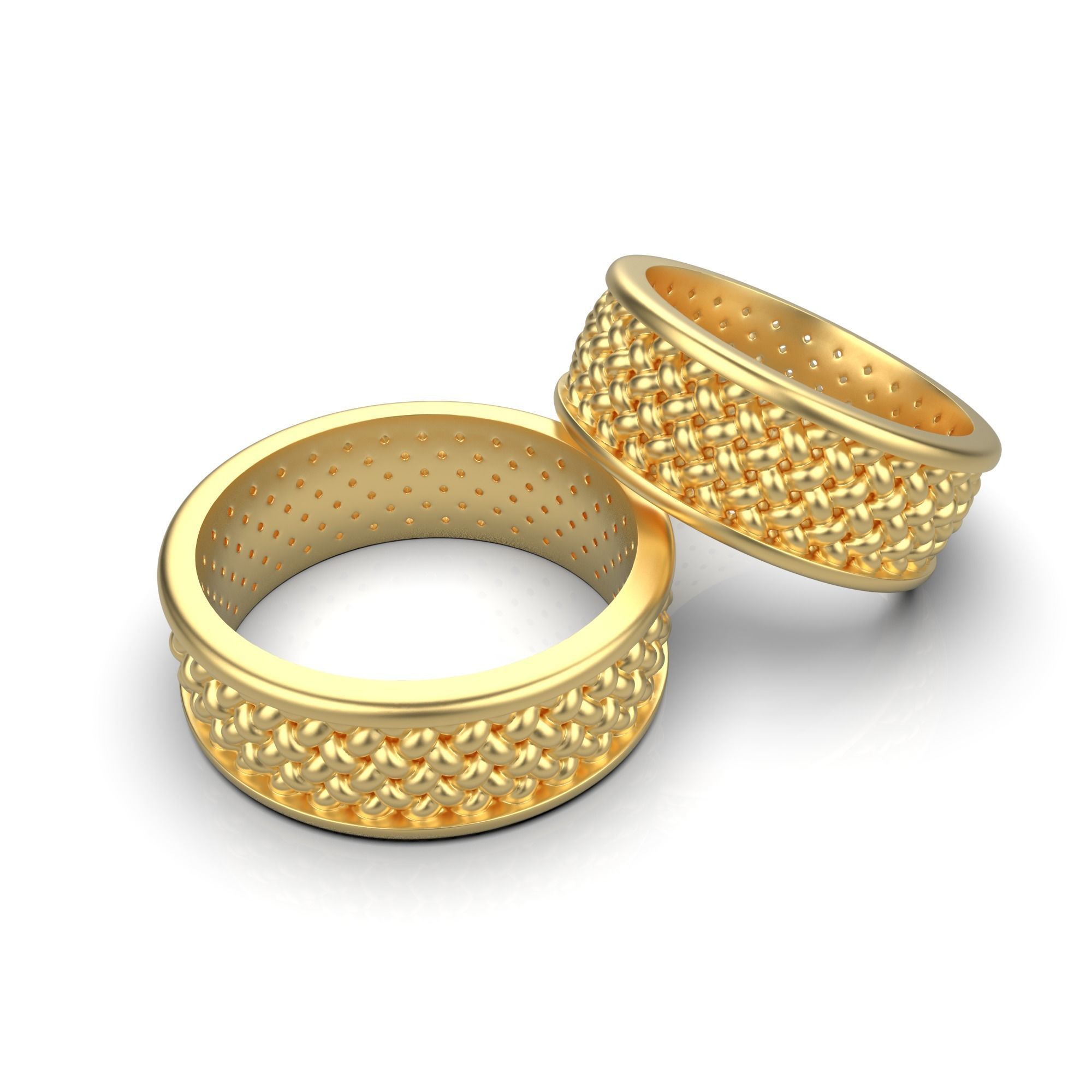 Dense mesh ring 3D print model_5