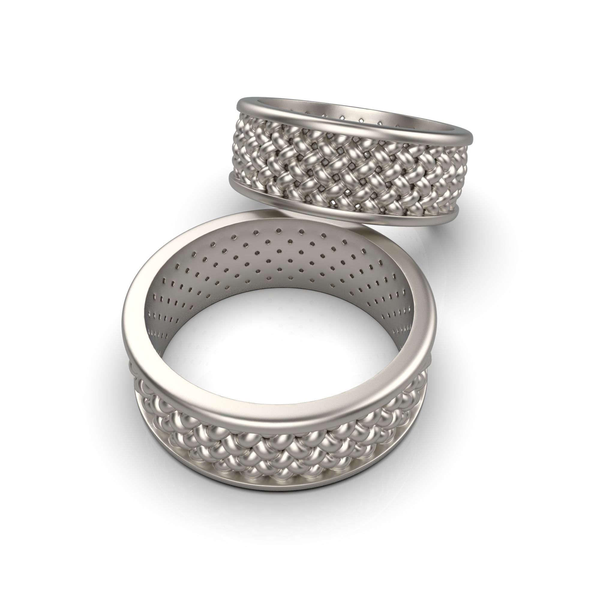 Dense mesh ring 3D print model_7