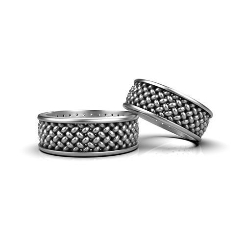 Dense mesh ring 3D print model
