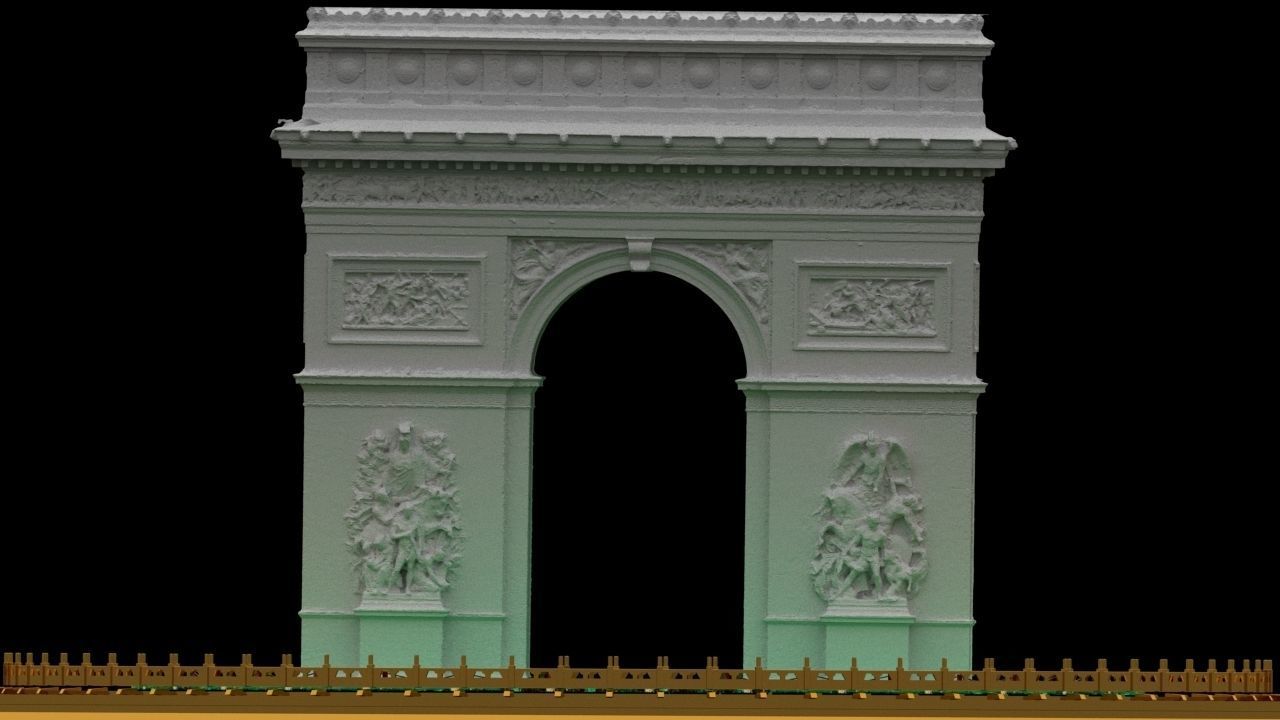Arc de Triomphe 3D model_4