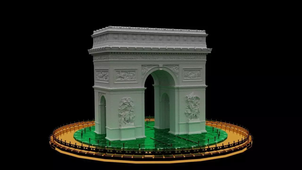 Arc de Triomphe 3D model_0