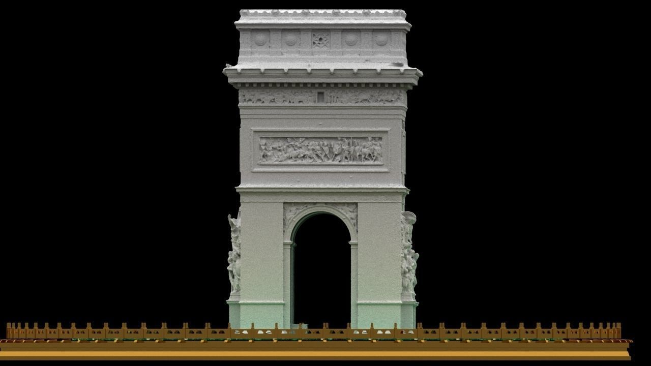 Arc de Triomphe 3D model_5
