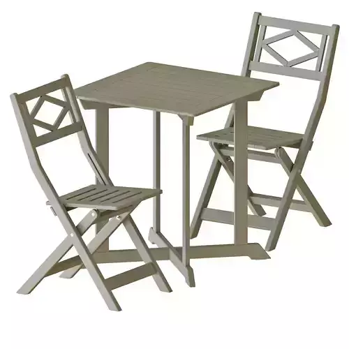 BONDHOLMEN table and chairs set 04 3D model