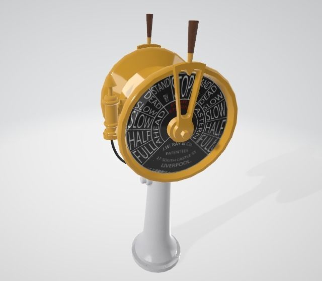 Engine Order Telegraph 3D model_2