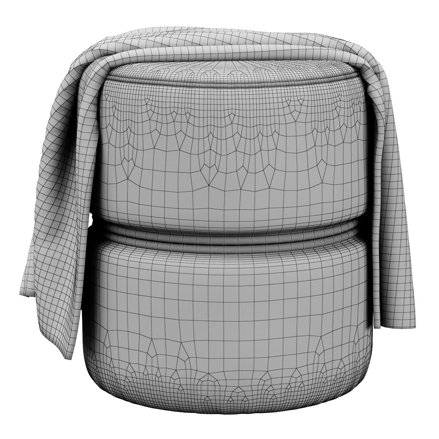 Accent Stool by Dutch Furniture 3D model_4