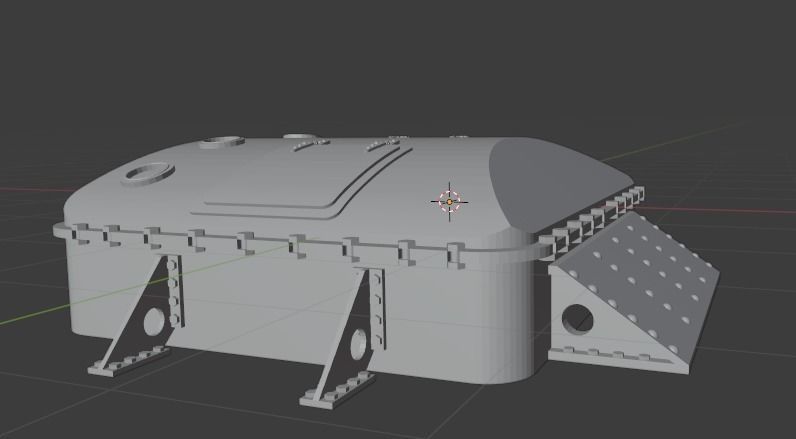 RMS Titanic cargo hatch 3D model_4