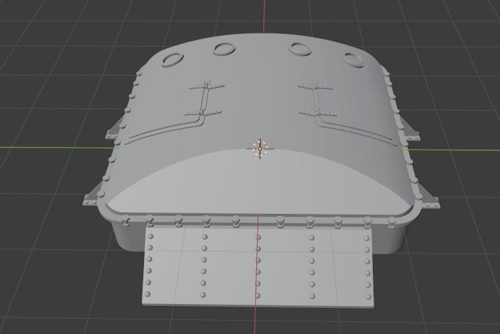 RMS Titanic cargo hatch 3D model_5