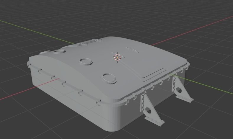 RMS Titanic cargo hatch 3D model_3