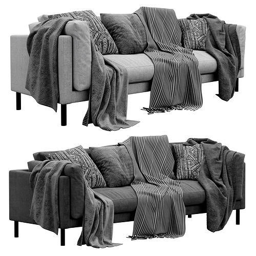 Munich Fabric 3 Seater Sofa by swoon 3D model
