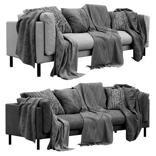 Munich Fabric 3 Seater Sofa by swoon 3D model