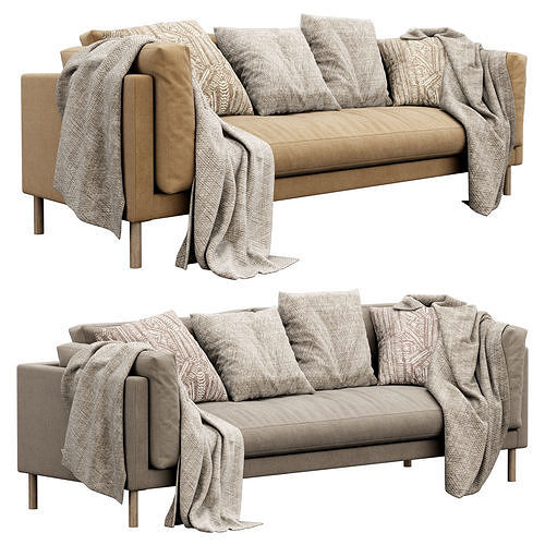 Munich Fabric 3 Seater Sofa by swoon 3D model