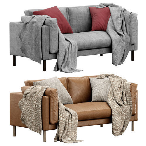 Munich Fabric 2 Seater Sofa by swoon 3D model