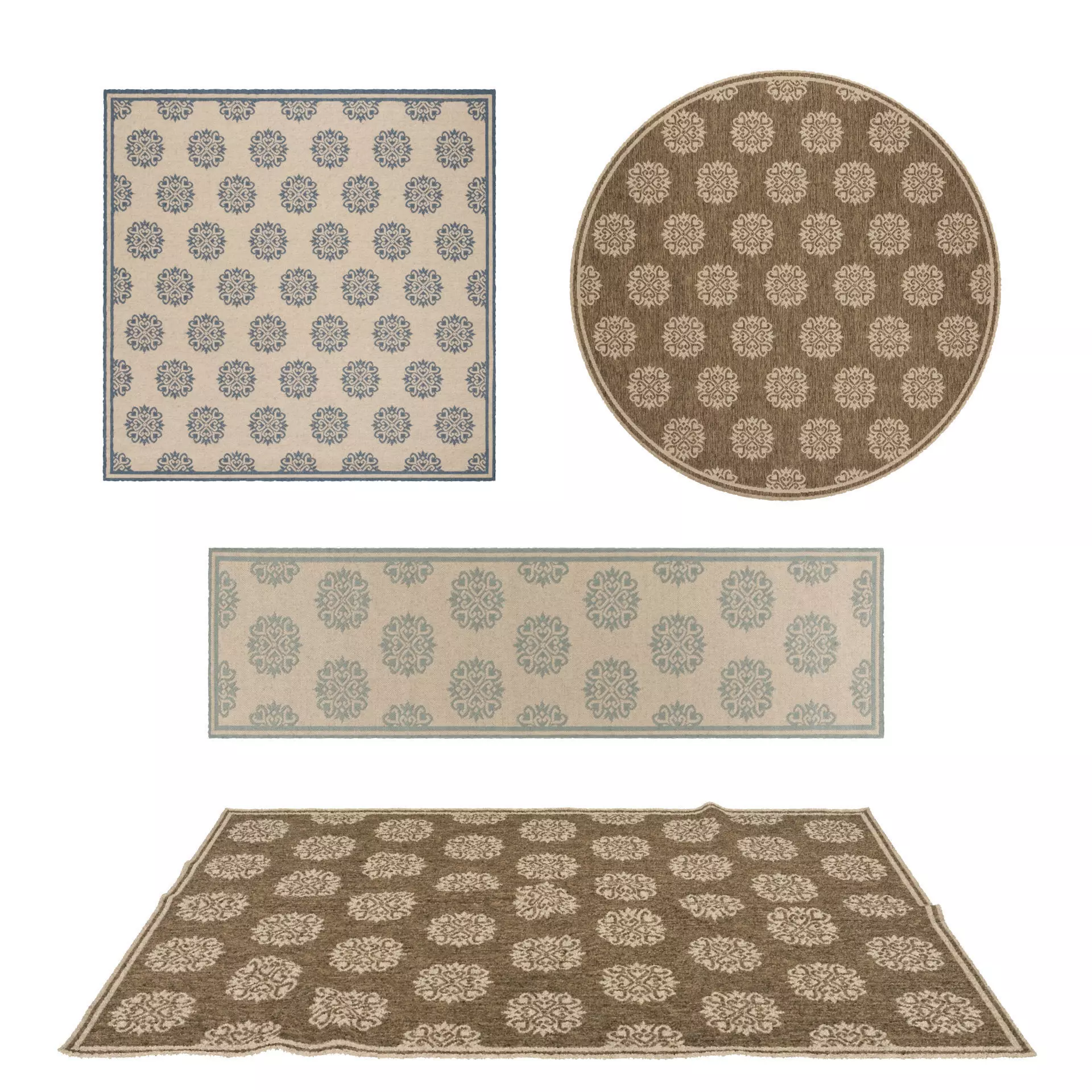 Rugs No 359 Low-poly 3D model_0
