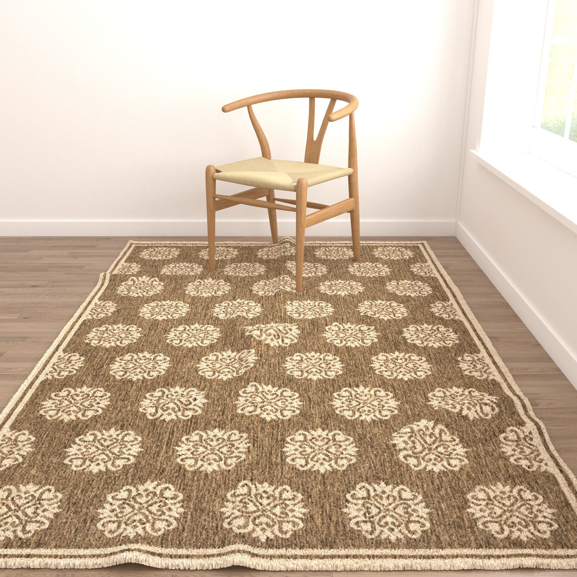 Rugs No 359 Low-poly 3D model_4