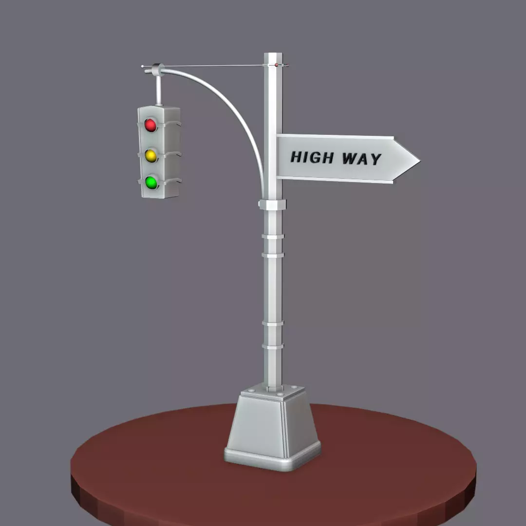 Traffic light Free 3D model