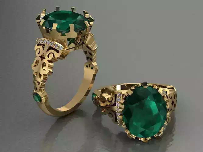flora ring 07 Free 3D print model