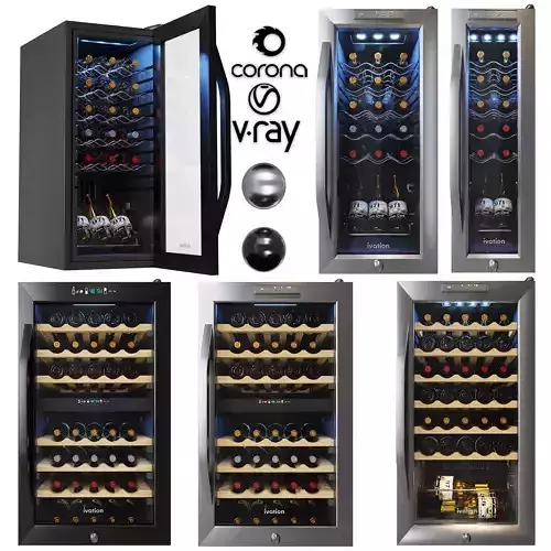 Ivation wine coolers Low-poly 3D model