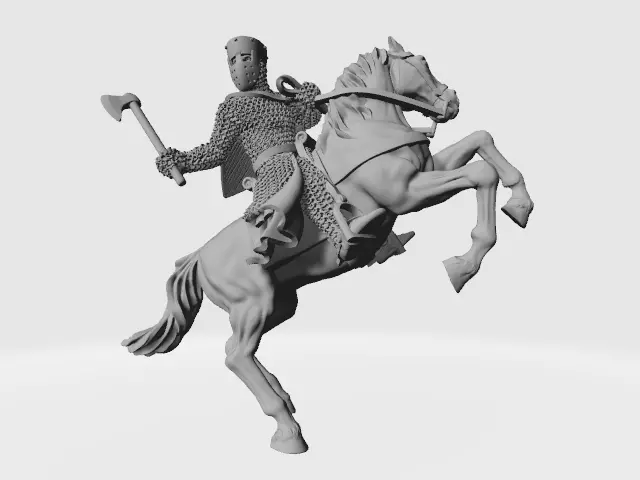King Richard Lionheart or just a mounted crusader 3D print model